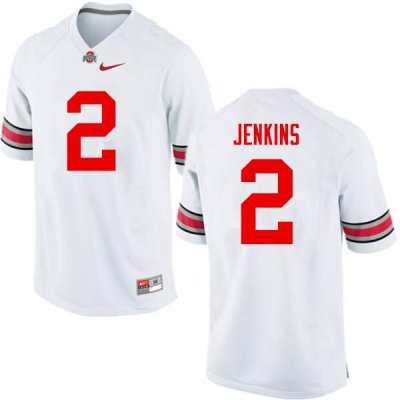 Men's Ohio State Buckeyes #2 Malcolm Jenkins White Nike NCAA College Football Jersey Latest MKD6144QI
